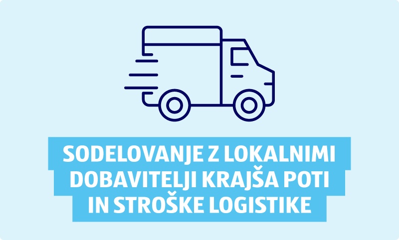 Tovornjaček na modri podlagi