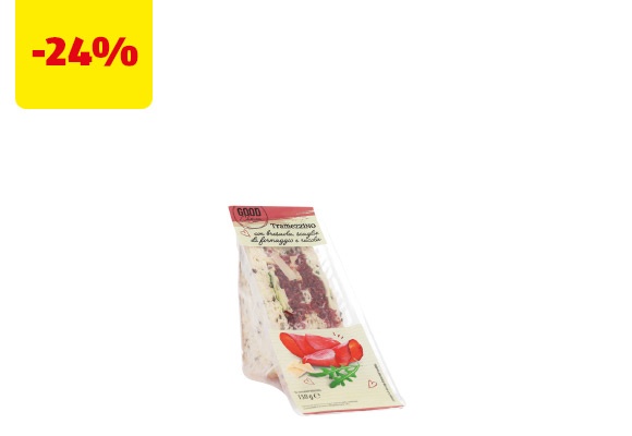 GOOD CHOICE Tramezzino con bresaola, rucola e scaglie di grana