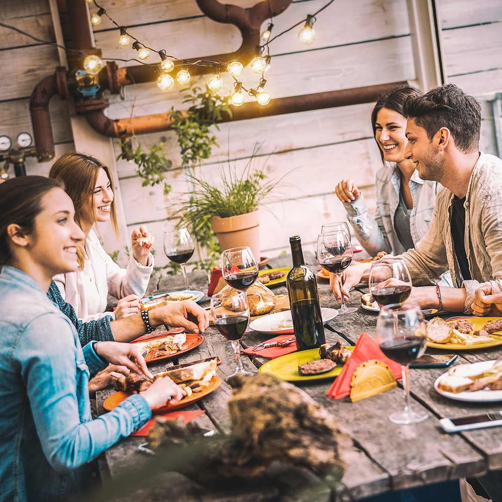 Barbecue in terrazzo