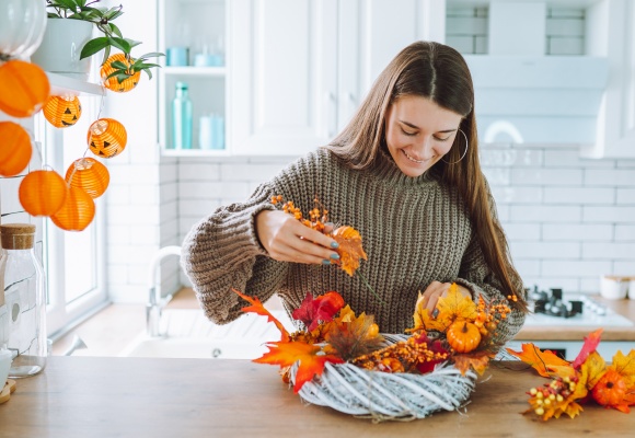 Herbstliche Tischdeko