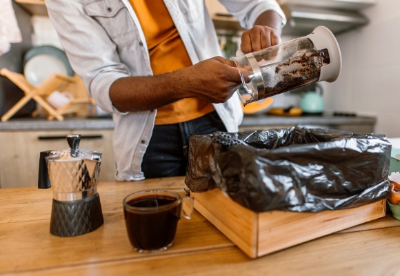 Kaffeesatz weiterverwenden