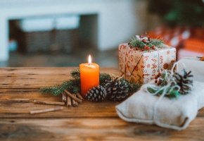 Weihnachtliche Tischdeko basteln