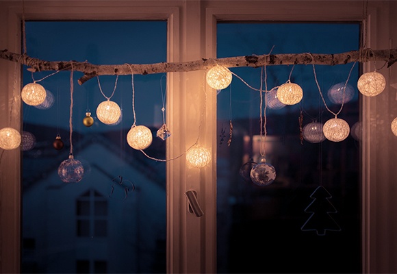Fensterdeko zu Weihnachten basteln