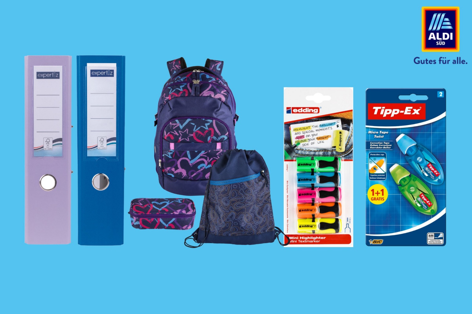 ALDI SÜD verkauft ab dem 13. Juli großes Schul- und Büroartikelsortiment zum besten Preis