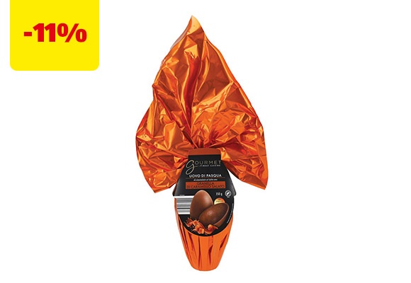 GOURMET Uovo al cioccolato al latte e granella di caramello salato