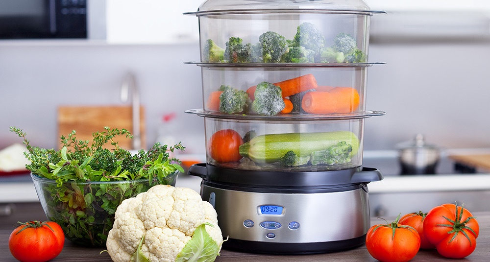 Cottura al vapore con la vaporiera elettrica