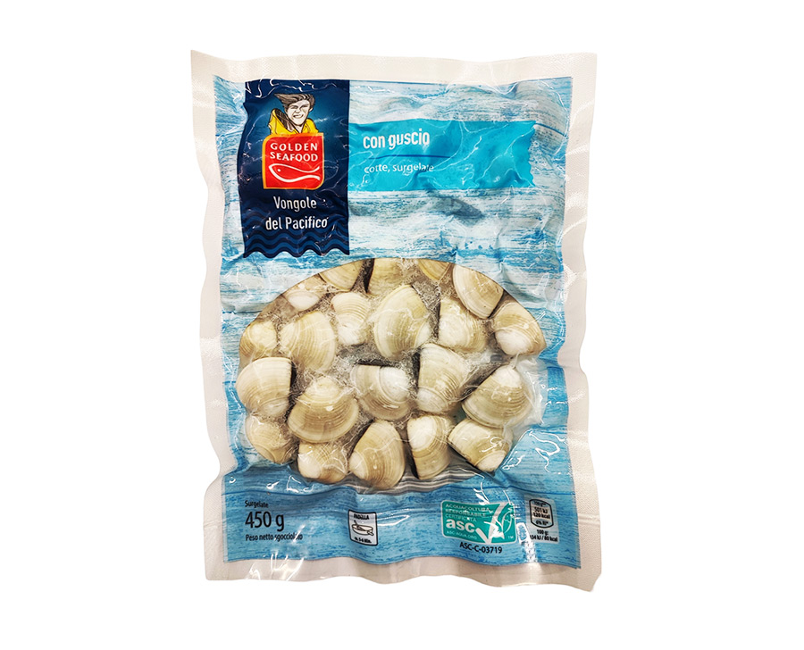 Vongole del Pacifico con guscio ASC 450 g