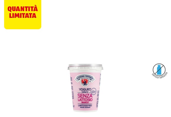 VIPITENO Yogurt intero bianco senza lattosio