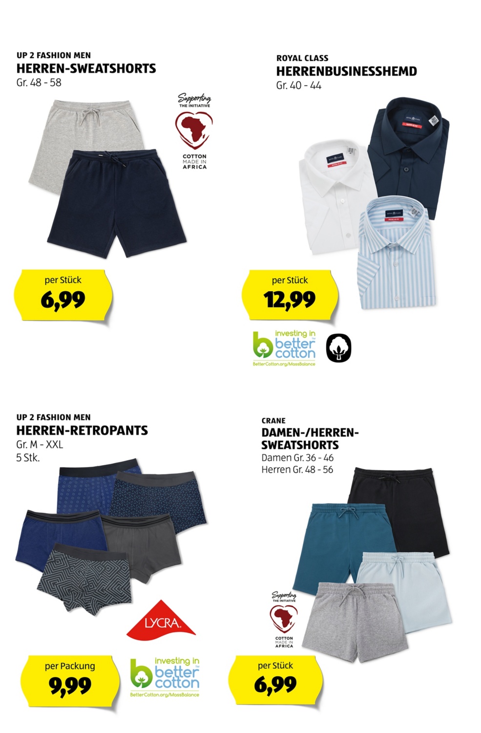 HOFER-Herrentextilien-Banner