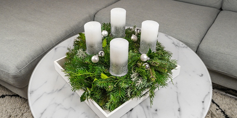 DIY Adventkranz binden 