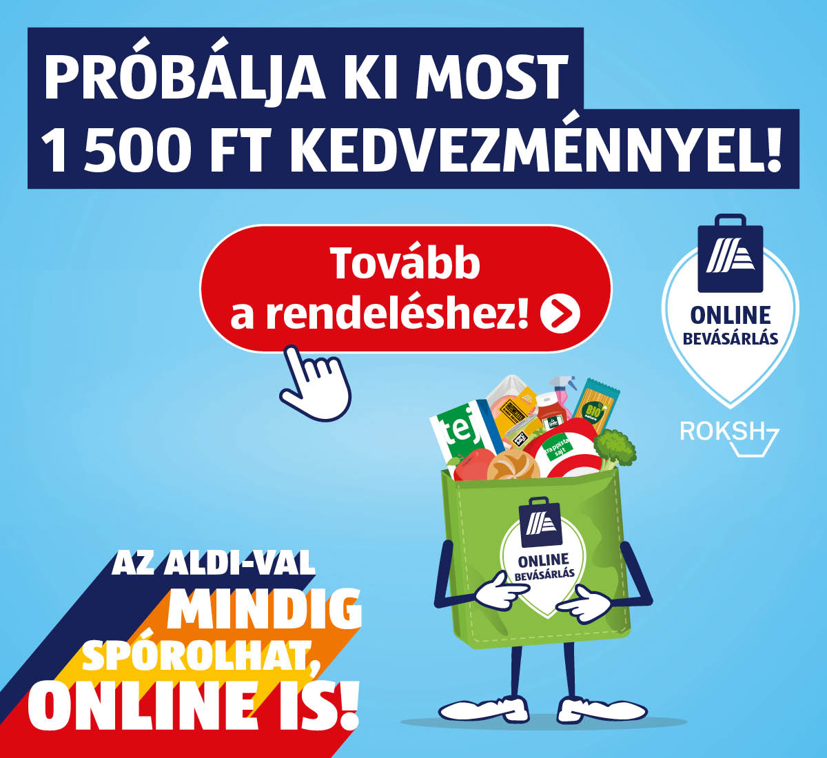 ALDI online bevásárlás