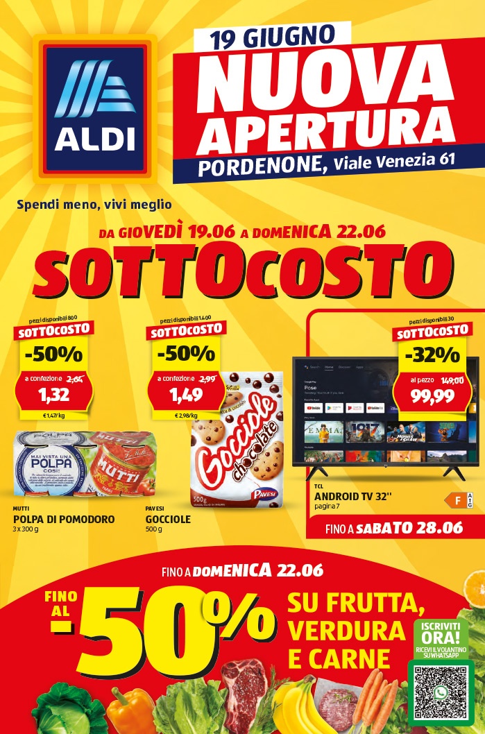 Scopri le offerte da giovedì 19 giugno