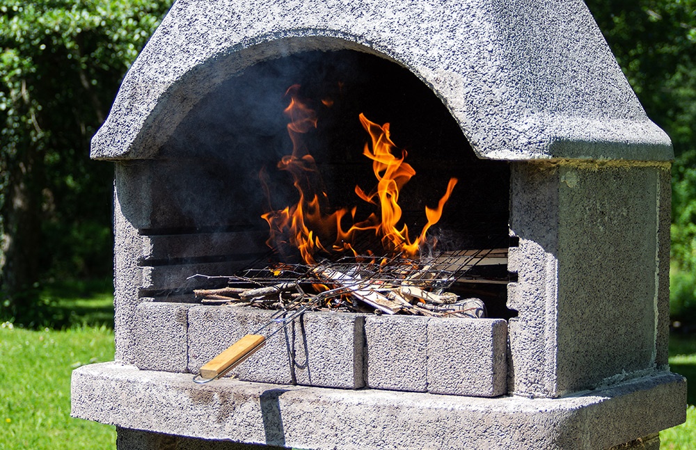 Barbecue in muratura