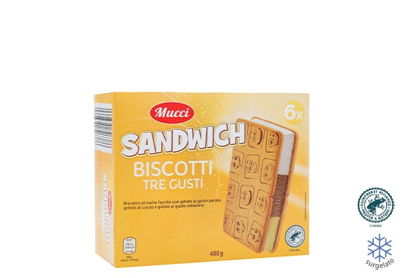 MUCCI Biscotti gelato tre gusti
