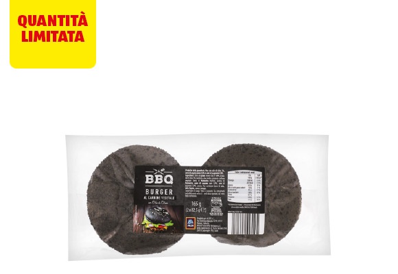 BBQ Burger al carbone vegetale
