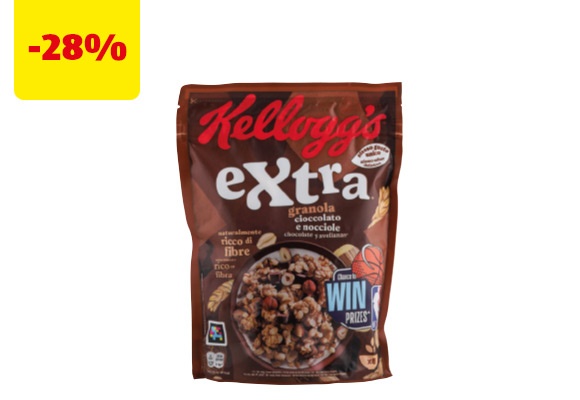KELLOG'S Cereali con cioccolato e nocciole