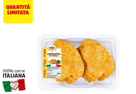 IL PODERE Cotolette con spinaci XXL