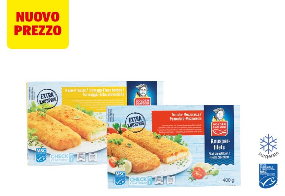 GOLDEN SEAFOOD Filetto di merluzzo croccante