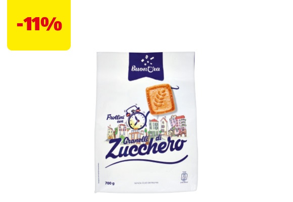 BUON'ORA Frollini con granelli di zucchero