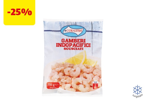 CORAL FISH Gamberi indopacifici sgusciati