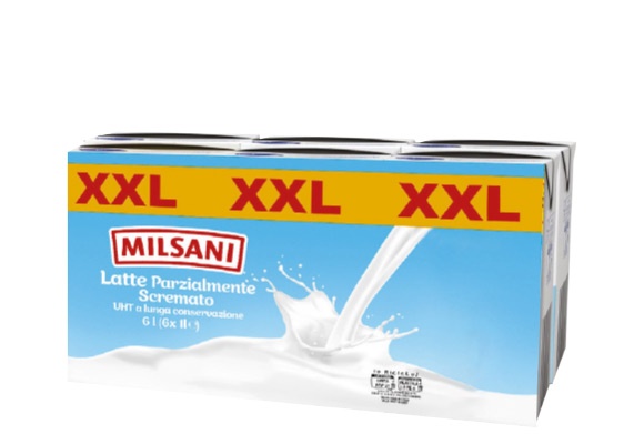 MILSANI Latte parzialmente scremato XXL