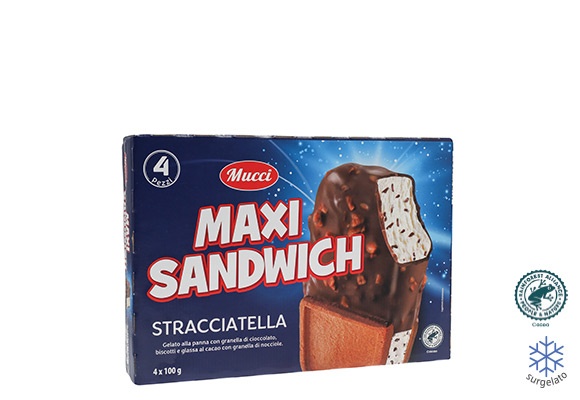 MUCCI Maxi sandwich stracciatella