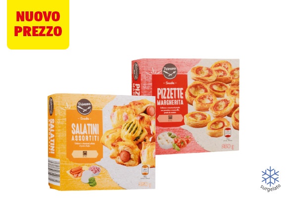 PRIMANA Mini pizze e salatini