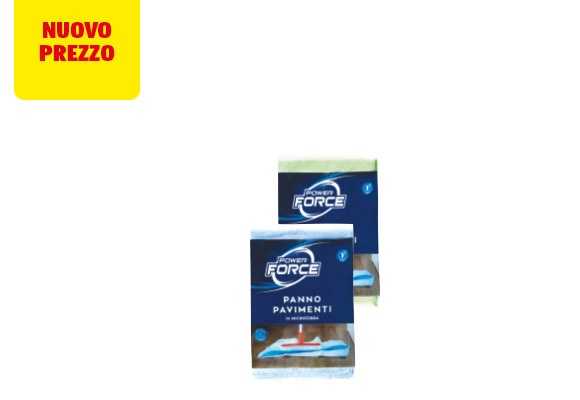 POWER FORCE Panno pavimenti in micro fibra