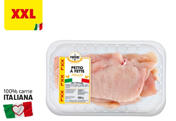 IL PODERE Petto di pollo a fette XXL