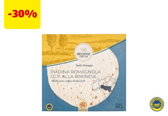 REGIONE CHE VAI Piadina romagnola I.G.P. alla riminese