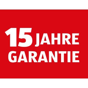 15 Jahre Garantie Badge