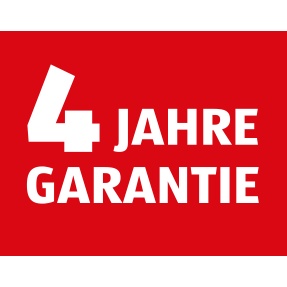 4 Jahre Garantie Badge