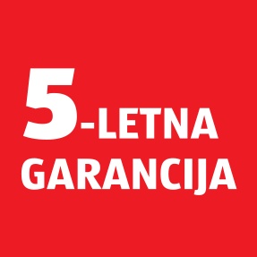 Piktogram za 5-letno garancijo.