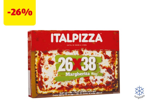 ITALPIZZA Pizza margherita 26x38