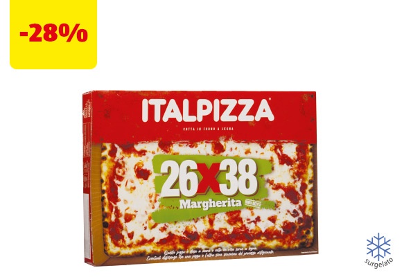 ITALPIZZA Pizza margherita 26x38
