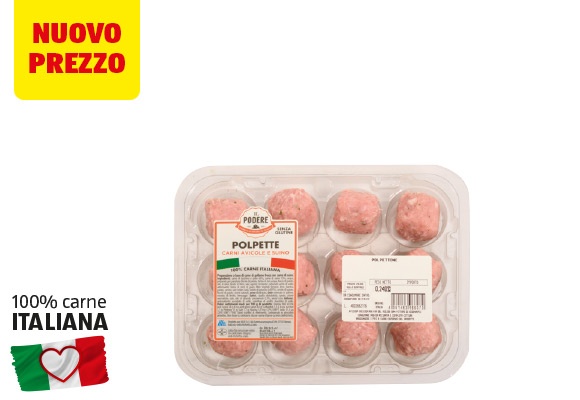 IL PODERE Polpette di tacchino, pollo e suino