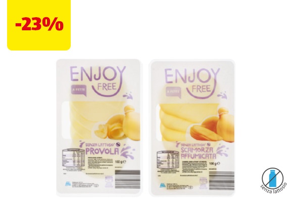 ENJOY FREE! Provola/scamorza senza lattosio a fette