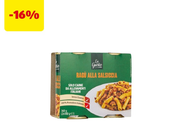 LE GUSTO Ragù alla salsiccia