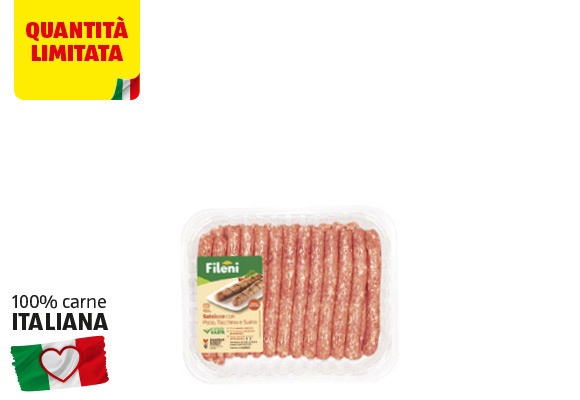 FILENI Salsicce di pollo, suino e tacchino