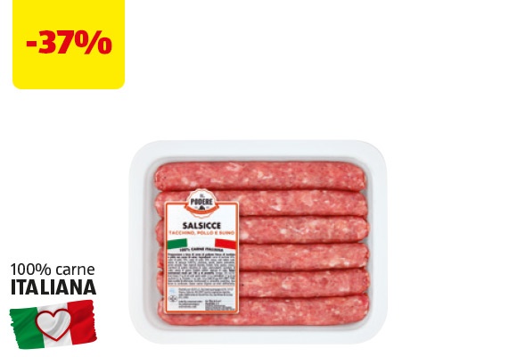 IL PODERE Salsicce di tacchino con pollo e suino