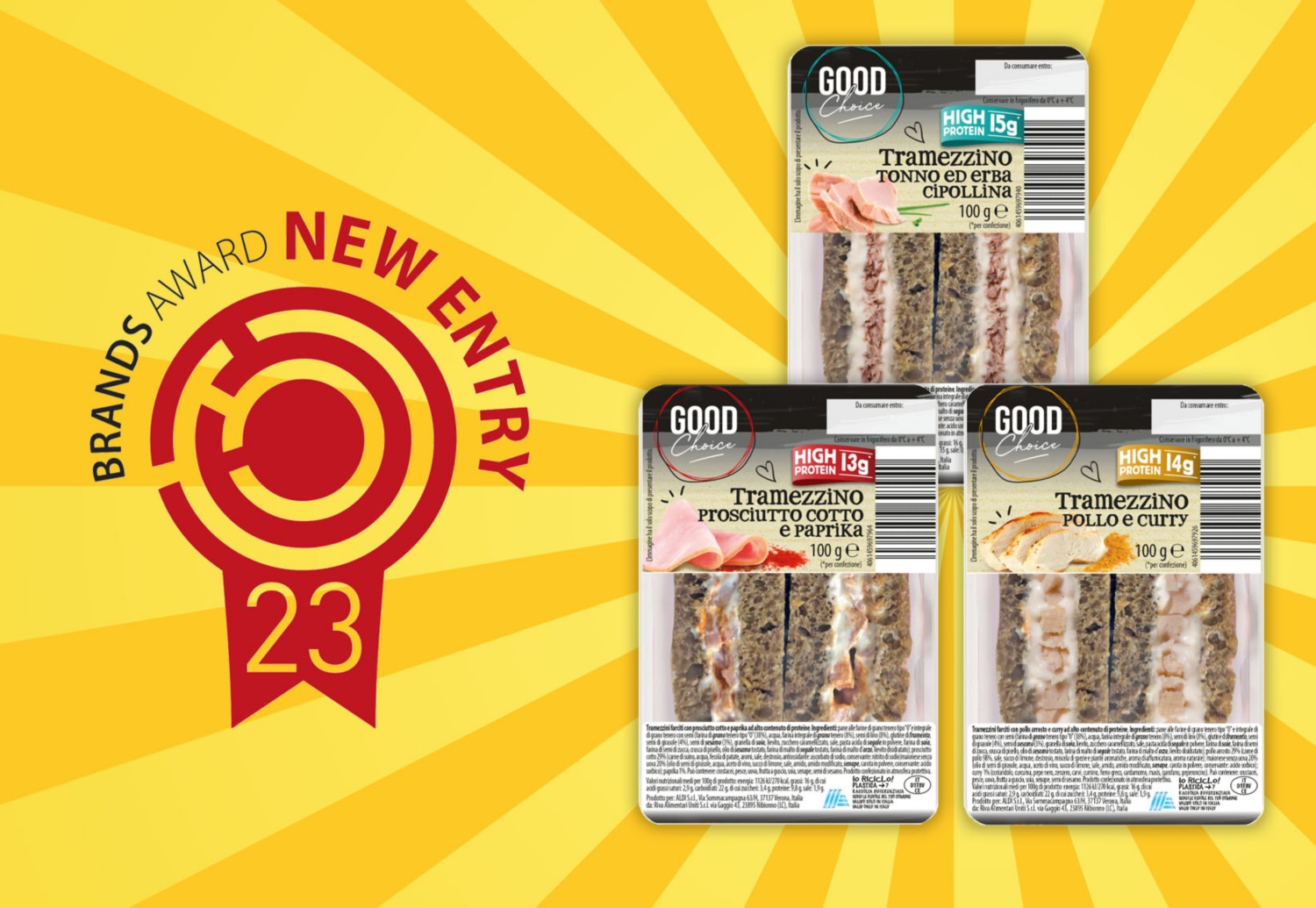 ALDI VINCE I BRANDS AWARD - NEW ENTRY 2023