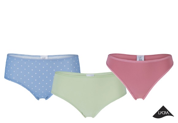 UP2FASHION WOMEN Slip da donna, 3 pezzi