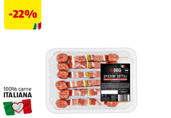 BBQ Spiedini sottili di suino