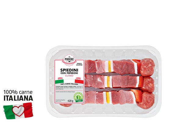 IL PODERE Spiedini di suino con peperoni