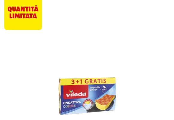 VILEDA Spugna ondattiva colors 3+1