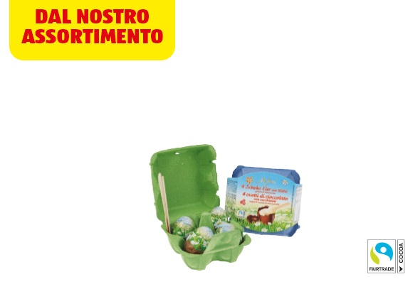 MONARC Uova di cioccolato con cucchiaio