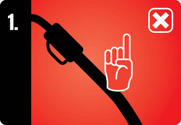 Álljon a járművel a kútoszlophoz, a töltőpisztolyt még ne vegye le!