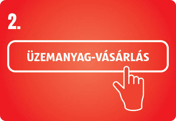 A kijelzőn érintse meg az ÜZEMANYAG-VÁSÁRLÁS gombot!