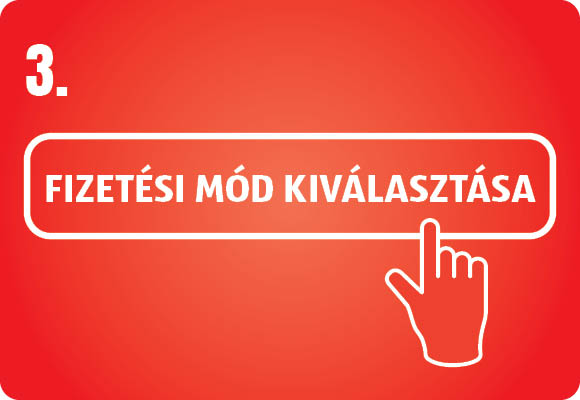 Fizetési mód kiválasztása!