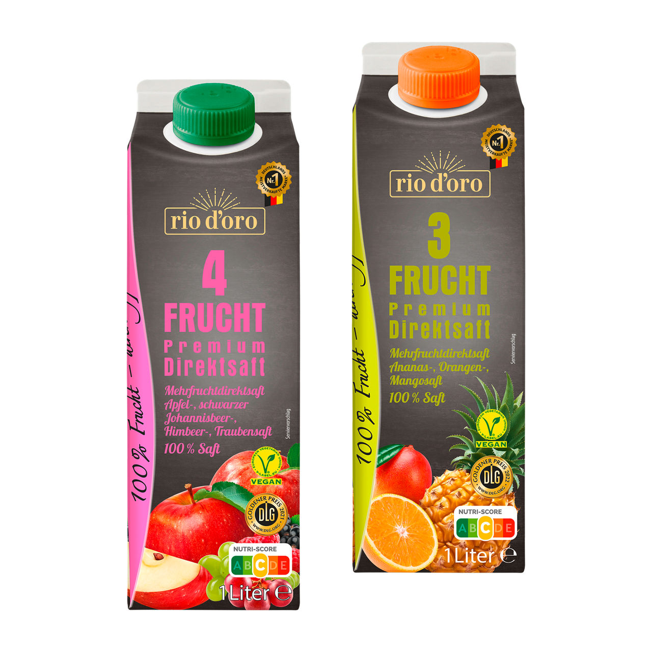 Premium-Mehrfrucht-Direktsaft